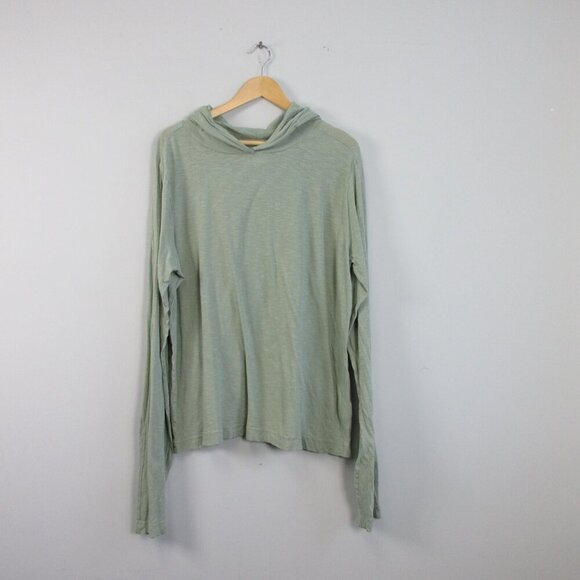 Pact 100% Organic Cotton Women's Hoodie Lightweight L Green Pullover Top 200 - Picture 1 of 8